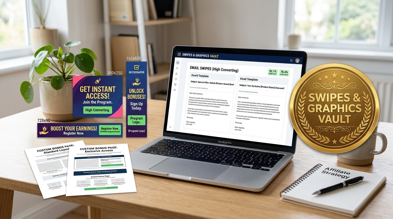 Affiliate Email Swipes and Promotional Banners Mockup